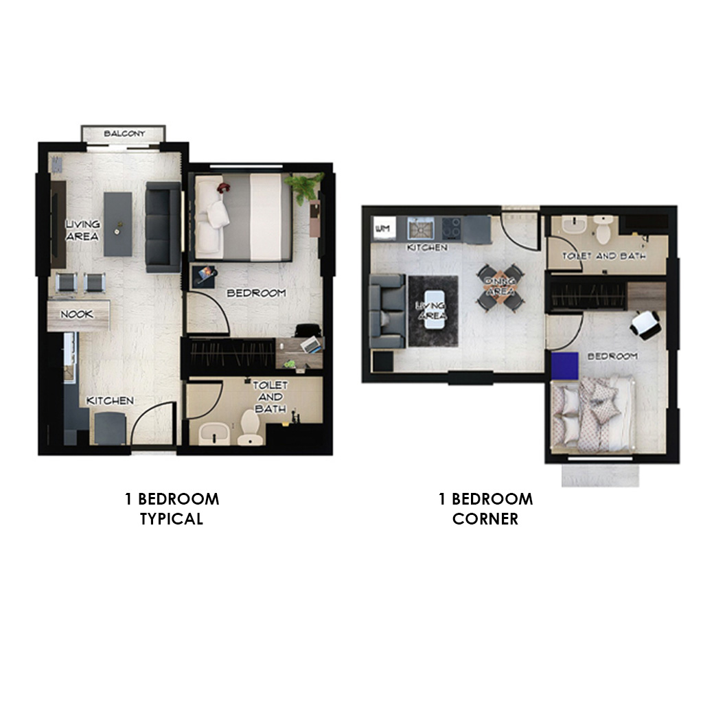 cartagena 1BR floor plan